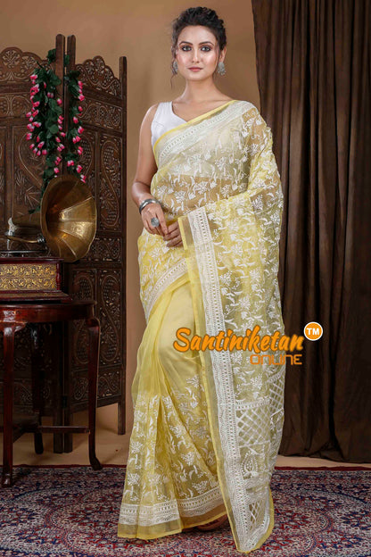 Kota Semi Organza Embroidery Saree SN20239968