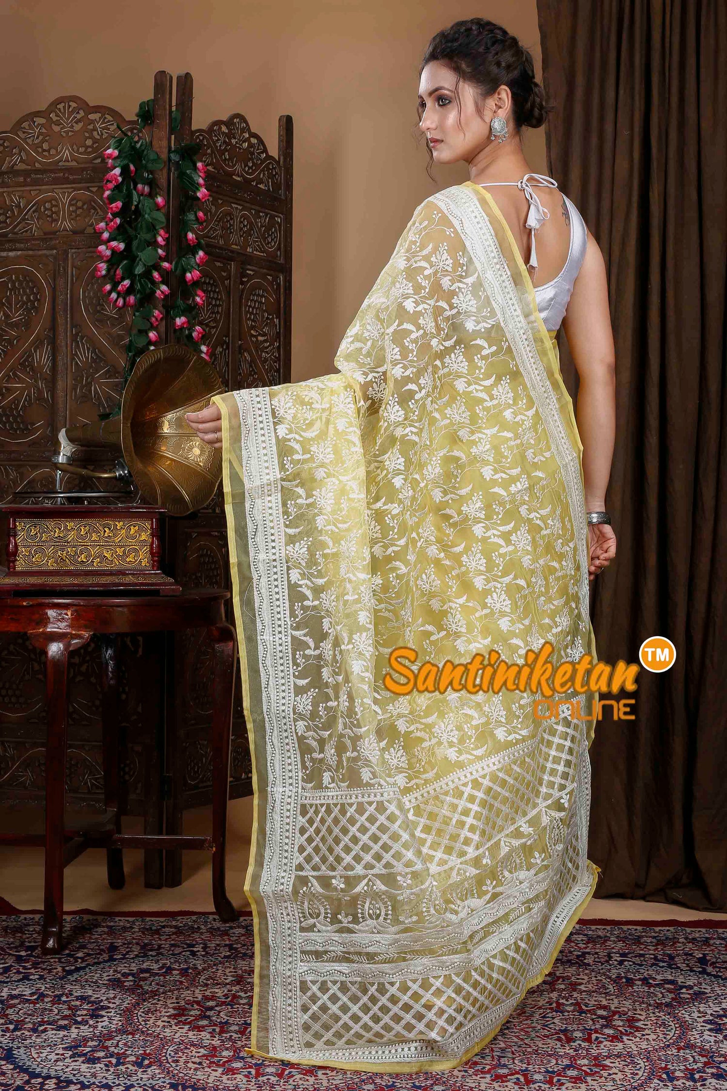 Kota Semi Organza Embroidery Saree SN20239968
