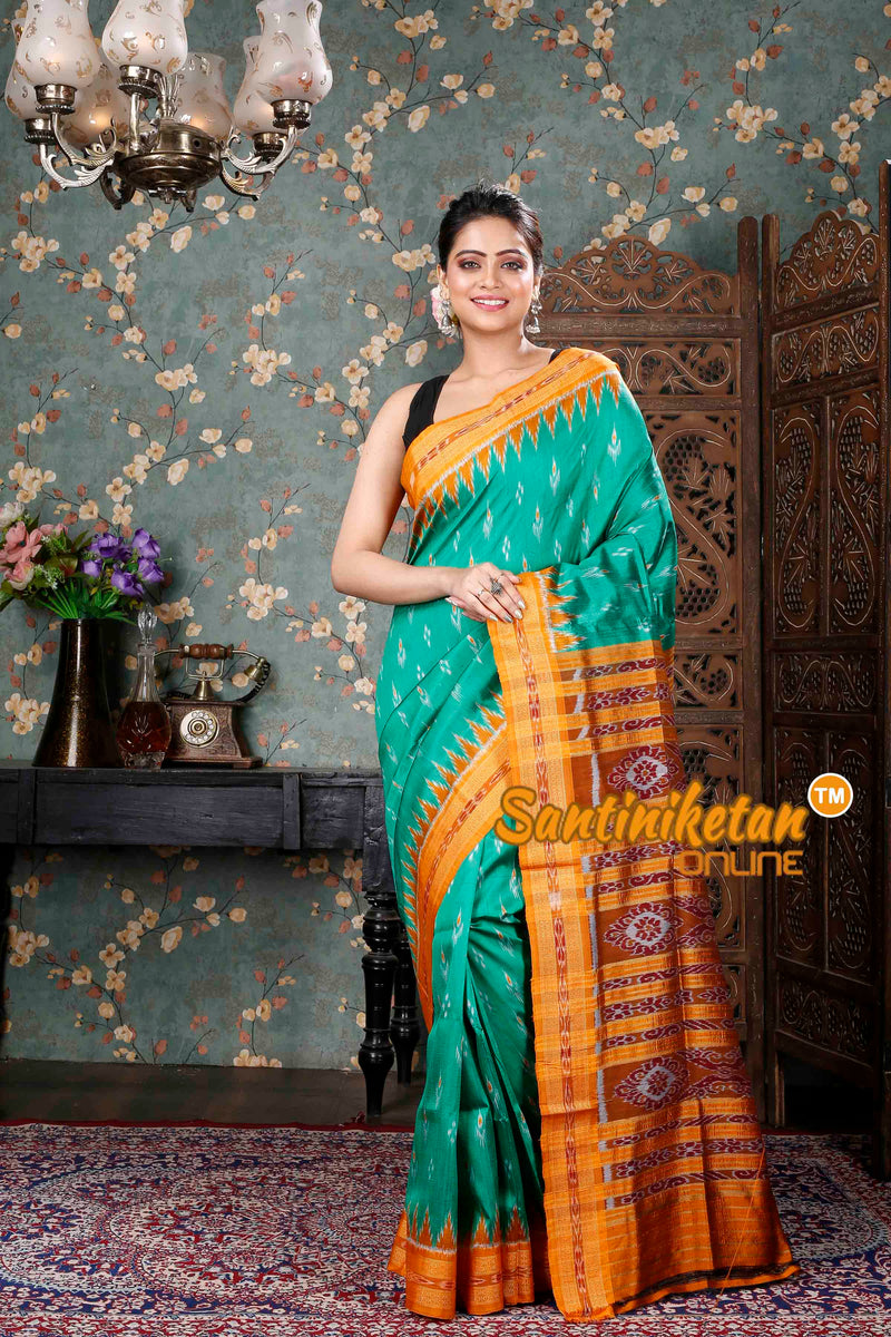 Buy Quetzal Printed, Self Design Sambalpuri Pure Cotton Yellow Sarees  Online @ Best Price In India | Flipkart.com